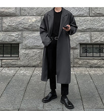 Load image into Gallery viewer, Korean Inspired Long Windbreaker
