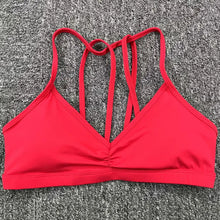 Load image into Gallery viewer, New Sports Bra Women Gym Yoga Sport Bra Bralette Mujer Brassiere Sport FemWhite Blue Navy Workout Top Red Pink
