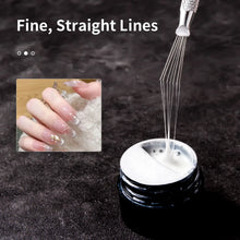 Load image into Gallery viewer, Nail Art Wire Drawing Tool Multifunctional Seven-pin Pen Texture Brush Tools DIY Nail Brush Bendable Feather Pin Painting Lines
