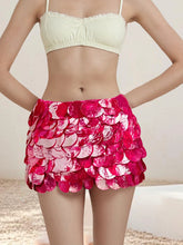 Load image into Gallery viewer, Y2K Women's Bling Fashion Mini Skirts Hotsweet Low Rise Sequins Skirts Spring Summer Casual Bodycon Skirts
