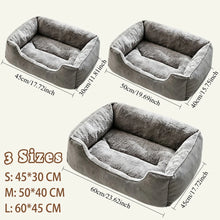Load image into Gallery viewer, Bed for Cats Pet Products Cushions Kitten Winter Accessories Dog All Houses Supplies Things Accessory Habitats Basket House Beds
