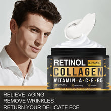 Load image into Gallery viewer, Men's Retinol Collagen Face Cream Skincare Moisturizing Brightening Hydrating Smooth Wrinkles Firming Facial Men Skin Care
