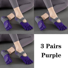 Load image into Gallery viewer, Grip Toe Yoga Socks Set
