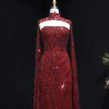 Load image into Gallery viewer, Sharon Said 2026 Luxury Evening Party Gowns Women' s Wedding Prom Dresses with Flowing Sleeves Elegant Mermaid SS663 Customized
