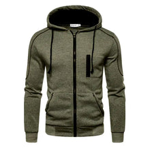 Load image into Gallery viewer, Men's Hoodie Black White Army Green Red Hooded Color Block Fleece Cool Casual Winter Clothing Apparel Hoodies Sweatshirts

