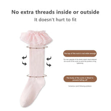 Load image into Gallery viewer, Lace Ruffle Baby Knee Socks
