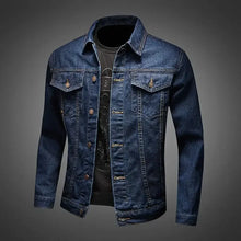 Load image into Gallery viewer, Slim Vintage Denim Jacket
