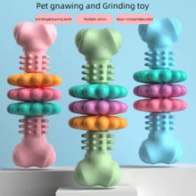 Load image into Gallery viewer, Dog Teething Toy Chew Stick Bite Resistant Fun Leak Proof Food Toy Pet Teether Cleaner Stick
