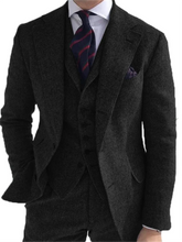 Load image into Gallery viewer, Green Tweed Three Piece Suit

