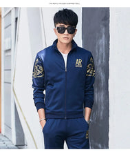 Load image into Gallery viewer, Plus Size 5XL 6XL Men's Tracksuit Autumn Clothes Sportswear Two Piece Set Men Jacket Sweatpants Male Sweatsuit Sports Suits Sets
