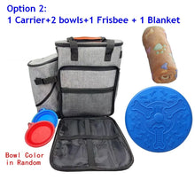 Load image into Gallery viewer, Pet Travel Bag Organizer Backpack Airline Approved Weekend Tote Shoulder Pockets Outdoor Travel Traveling Storage Bag Mat
