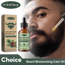 Load image into Gallery viewer, Men Beard Care Oil Moisturizing Growth Shine Soften Beard Strengthen Roots Hair Thicker Styling Care Beard Growing Essential Oil
