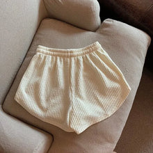 Load image into Gallery viewer, High Waist Drawstring Sweat Shorts
