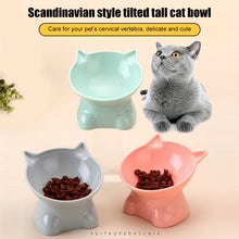 Load image into Gallery viewer, Pet Bowl Large Capacity Cats Bowls Oblique Mouth Cute Cartoon Cat Shape Cat Dog Food Dispenser Pet Feeder Pets Supplies

