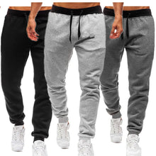 Load image into Gallery viewer, Men's Athletic Trainning Joggers Casual Loose Fit Sweatpants Spring Fall Fleece Lined Pants Elastic Waist Drawstring Trousers
