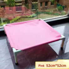 Load image into Gallery viewer, Pet Camping Bed Elevated Bed for Dogs Folding Puppy Camping Bed Cat House Portable Removable Washable Puppy Beds Dog Hammock

