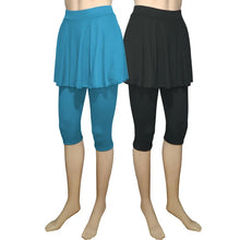 Load image into Gallery viewer, Women Leggings Skirt Tennis Pants Spandex Sports Elastic Cropped Culottes Legins Yoga Pants Women's Sports Fitness Leggings
