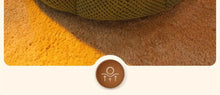 Load image into Gallery viewer, Petal Shaped Pet Bed, Plush Round Dog &amp; Cat Cushion Mat with Knitted Texture, Ultra Soft Warm Nest for Kittens Puppies in Winter
