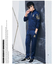 Load image into Gallery viewer, Plus Size 5XL 6XL Men's Tracksuit Autumn Clothes Sportswear Two Piece Set Men Jacket Sweatpants Male Sweatsuit Sports Suits Sets
