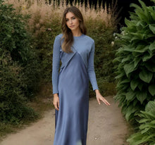 Load image into Gallery viewer, Silky Knit Maxi Dress Set
