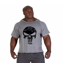 Load image into Gallery viewer, Men's T Shirts Fitness Men Bodybuilding  Shirt Batwing Sleeve Rag shirt Gym Fitness Muscle Running T shirt
