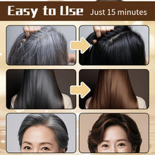 Load image into Gallery viewer, Unisex 9‑in‑1 Dark Brown Hair Care Shampoo Herbal Formula Nourish Scalp Long‑Lasting Hair Shine Daily Gentle Hair Cleanser
