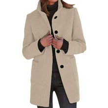 Load image into Gallery viewer, Womens Wool Cardigan Coats With Pockets Ladies Lapel Long Jacket Coat Fashion Solid Casual Winter Jackets for Women Plus Coat
