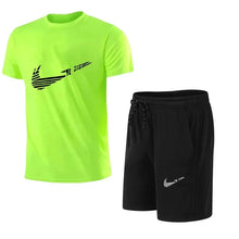 Load image into Gallery viewer, 2025 Summer Fashion Men's Tracksuit T-shirt Shorts Set Leisure Short Sleeve Set Jogging Gym Suit Brand Clothing

