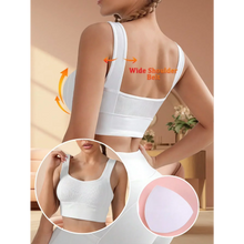 Load image into Gallery viewer, Solid Ribbed Sports Bra Workout Shockproof Sports Bra Top With Padded Seamless Sports Bra For Women Push Up Bra Seamless Lingeri
