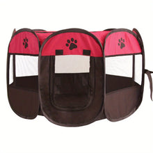 Load image into Gallery viewer, Classic-Style Portable Pet Playpen &amp; Tent | Durable, Foldable, Comfort Design | Secure Outdoor Pet Bed for Cats &amp; Dogs
