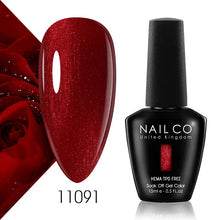 Load image into Gallery viewer, NAILCO 15ml Nail Gel Polish Semi Permanent UV Varnish Nails Art Gel Vernis Manicure TOP BASE Nails Products Supplies Equipment
