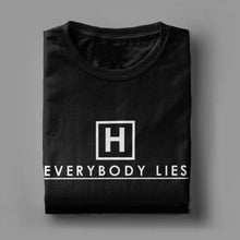 Load image into Gallery viewer, Men T-Shirts Dr Gregory House MD Vintage 100% Cotton Tees Short Sleeve Everybody Lies  T Shirts O Neck Clothes Adult
