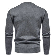 Load image into Gallery viewer, New Sweater Men Casual Knitted Pullover Solid Color Warm Regular Fit Round Neck Sweater Pullovers Mens Sweatwear
