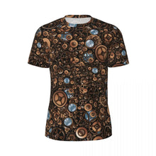 Load image into Gallery viewer, Gym T Shirt For Men Steampunk Design T-Shirts Fashion Wonderful Clockwork Vintage Summer Tees O Neck Streetwear Design Tops
