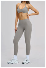 Load image into Gallery viewer, Fitness Leggings High Rise Hip Lift Brushed Soft Material For Ladies Outdoor Elastic Slim Fit Outer Wear Sports Tight Pants
