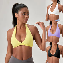 Load image into Gallery viewer, Sports Yoga Bra for Women Halter Neck with Stylish Back Design Sexy Gym Bra for Running Fitness Sports Bras
