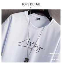 Load image into Gallery viewer, 2023 Summer Men's Tracksuit 2 Piece Set Fashion Casual Solid Short-Sleeved T-Shirt and Shorts Sport Suit Breathable Man Clothing
