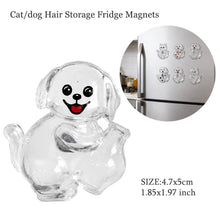 Load image into Gallery viewer, Transparent Cute Dog Pendant Keychain Creative Pet Hair Storage Capsule Hanging Ornament for Pet Lover DIY Pet Memorial Keychain
