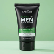 Load image into Gallery viewer, Men Glacier Mud Salicylic Acid Cleanser Long Oil Control Deep Purify Pores Wash Daily Grime Soft Coarse Skin Facial Cleanser
