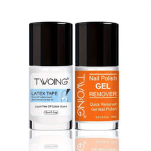 Load image into Gallery viewer, Nail Polish Gel Remover Set,2-5 Minutes Quick Remover Polish,With Gel Nail Polish Remover ,Nail  Latex Tape,For Nail Salon Care
