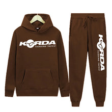 Load image into Gallery viewer, Men's Women 2Pcs Sets Fleece Sweatshirt Hoodies Pants Korda Inspired Tribute Male Sportswear Tracksuits Unisex Ensemble Homme

