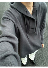 Load image into Gallery viewer, New Autumn Winter Sweaters for Men Loose Trendy Brand Hooded Pullover Sweaters
