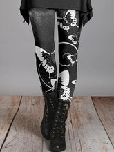 Load image into Gallery viewer, Women's Leggings Vintage Flower Pattern 3D Printed Outdoor Trousers New Stretch Elastic Waist Fall Winter Festival Streetwear

