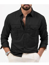 Load image into Gallery viewer, Multi Pocket Workwear Shirt Men
