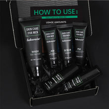 Load image into Gallery viewer, Men's Skin Care Kit - 3 in 1 Set with Face Wash, Moisturizing Cream &amp; Eye Cream, Daily Anti-Aging &amp; Oil Control Facial Treatment
