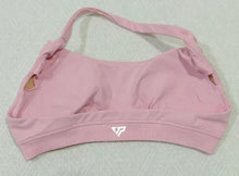 Load image into Gallery viewer, KEEP THAT PUMP Strappy Sports Bra With Logo High Support Womens Yoga Seamless Workout Top Elasticity Fitness Running Gym Bras
