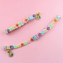 Load image into Gallery viewer, Pet Collar With Bell Cartoon Footprint Colorful Dog Puppy Kitten Collar Adjustable Safety Bell Ring Necklace Pet Accessories
