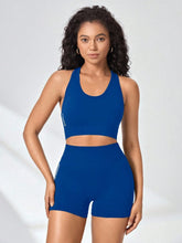 Load image into Gallery viewer, Women Yoga Set Bra Shorts Set Seamless Fitness Tracksuit Gym Running Shorts Sports Set Workout Shockproof Vest Outfit
