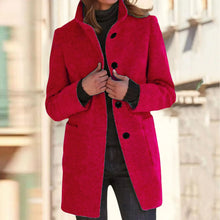 Load image into Gallery viewer, Womens Wool Cardigan Coats With Pockets Ladies Lapel Long Jacket Coat Fashion Solid Casual Winter Jackets for Women Plus Coat
