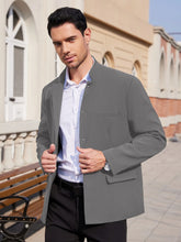 Load image into Gallery viewer, Men’s Lightweight Stand-Collar Casual Blazer
